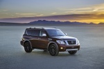 2020 Nissan Armada Platinum in Forged Copper Metallic - Static Front Right Three-quarter View